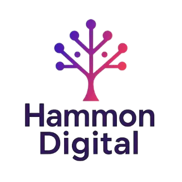 HammonDigital Logo Wissen,Freiheit und digitale Kreativität. HammonDigital logo Symbolic tree representing Knowledge, freedom, and digital creativity